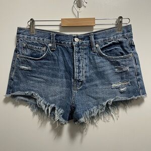 Free People We The Free Women’s Distressed Denim Shorts Size 27